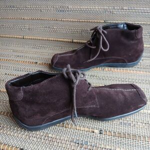 Aerosoles Brown Suede Comfort Booties Women's 9